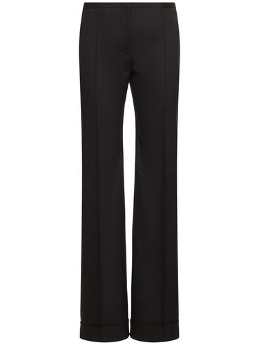 Tropical Wool Blend Straight Pants - PHILOSOPHY DI LORENZO SERAFINI - Modalova