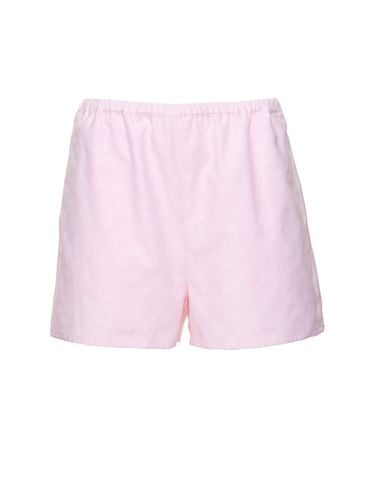 Gg Supreme Cotton Shorts - GUCCI - Modalova