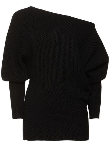 Wool Blend Boat Neck Sweater - PHILOSOPHY DI LORENZO SERAFINI - Modalova