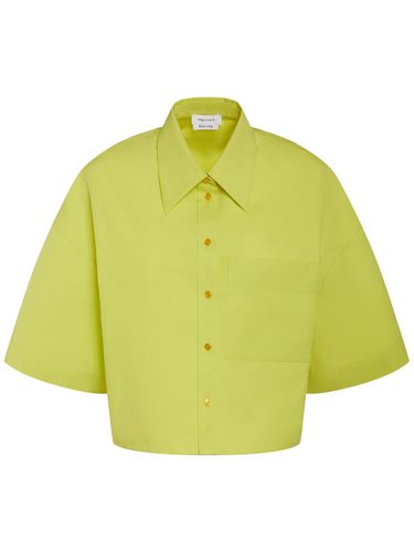 Compact Cotton Poplin Shirt - ALEXANDER MCQUEEN - Modalova