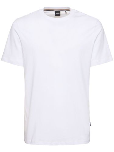 Thompson Logo Cotton Jersey T-shirt - BOSS - Modalova