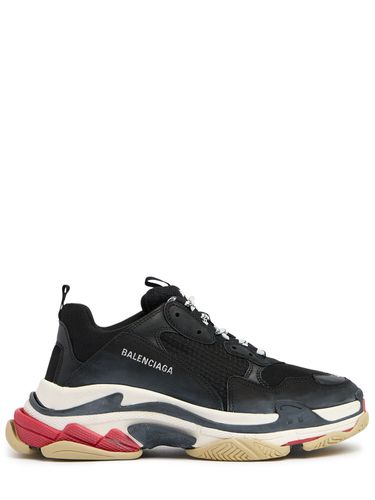 Triple S Suede, Leather & Mesh Sneakers - BALENCIAGA - Modalova