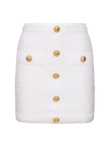 Cotton Blend Tweed Mini Skirt - BALMAIN - Modalova