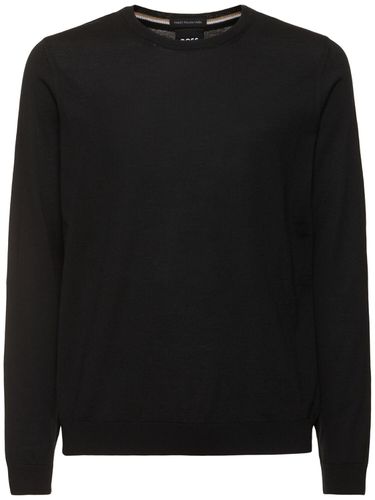 Leno Wool Knit Sweater - BOSS - Modalova