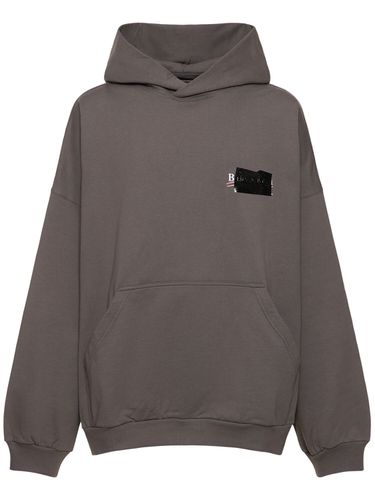 Cotton Sweatshirt Hoodie - BALENCIAGA - Modalova