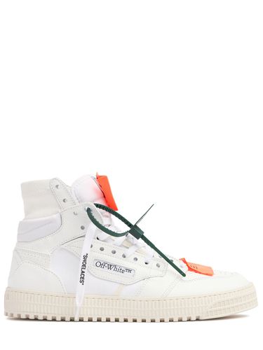 Off Court Leather High Top Sneakers - OFF-WHITE - Modalova