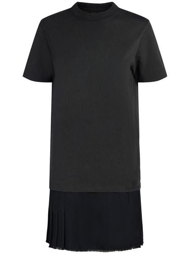 T-shirt Aus Baumwolle Und Twill - BALENCIAGA - Modalova