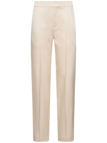 Satin Cady Wide Pants - BRUNELLO CUCINELLI - Modalova