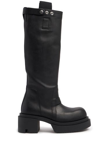 Mm Bogun Leather Tall Boots - RICK OWENS - Modalova