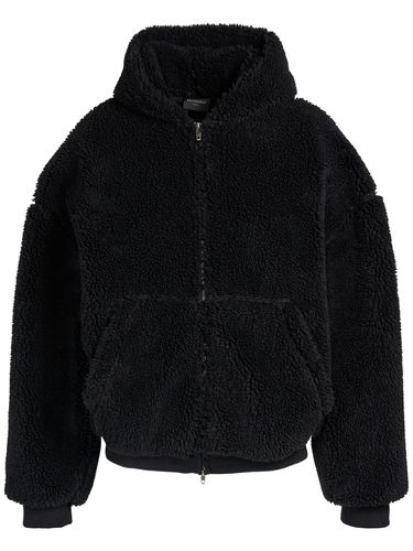 Faux Shearling Zip-up Hoodie - BALENCIAGA - Modalova