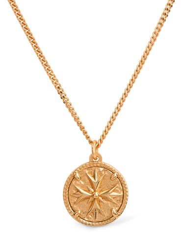 Gold Eb Crest Coin Pendant Necklace - EMANUELE BICOCCHI - Modalova