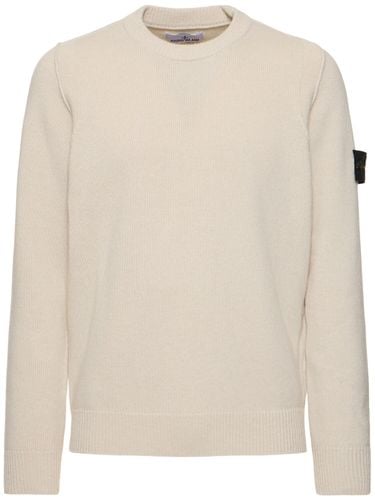 Wool Blend Crewneck Sweater - STONE ISLAND - Modalova