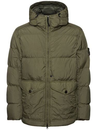 Hooded Down Jacket - STONE ISLAND - Modalova