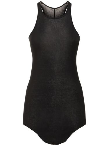 Basic Ribbed Cotton Jersey Tank Top - RICK OWENS - Modalova