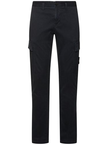 Stretch Cotton Regular Pants - STONE ISLAND - Modalova