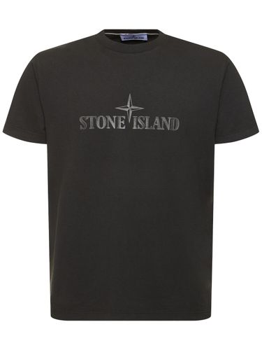 Cotton Short Sleeve T-shirt - STONE ISLAND - Modalova