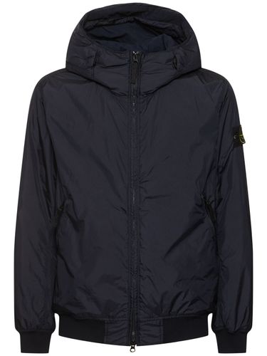 Hooded Padded Bomber Jacket - STONE ISLAND - Modalova