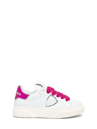 Sneakers De Piel Con Cordones - PHILIPPE MODEL - Modalova