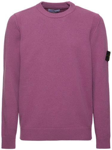 Wool Blend Crewneck Sweater - STONE ISLAND - Modalova