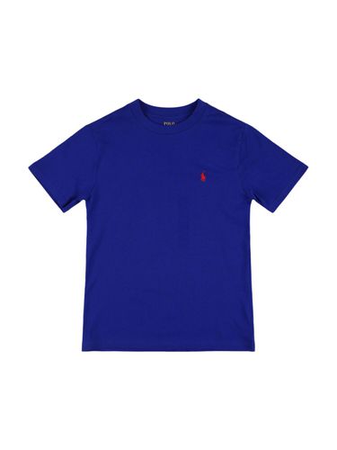 Camiseta De Jersey De Algodón Con Logo Bordado - POLO RALPH LAUREN - Modalova