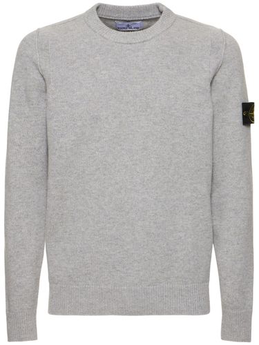 Wool Blend Crewneck Sweater - STONE ISLAND - Modalova