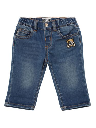 Jeans De Algodón Stretch - MOSCHINO - Modalova