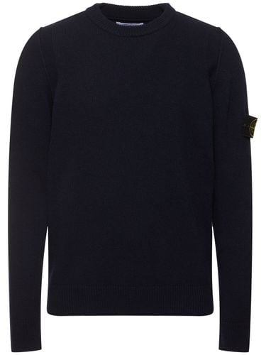 Wool Blend Crewneck Sweater - STONE ISLAND - Modalova