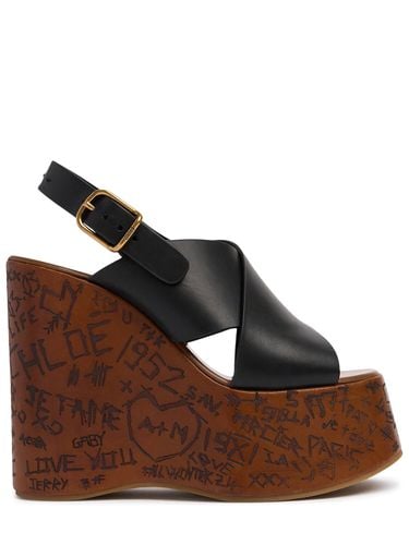 Mm Maxime Leather Wedges - CHLOÉ - Modalova