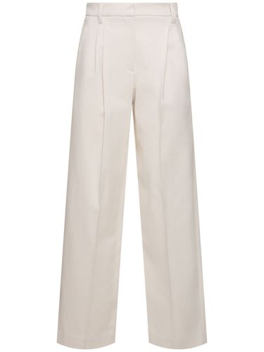 Stretch Cotton Straight Pants - BRUNELLO CUCINELLI - Modalova