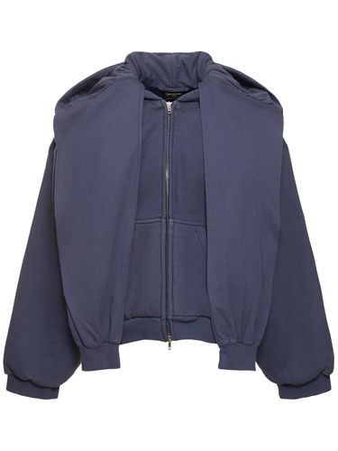 Incognito Cotton Blend Hoodie - BALENCIAGA - Modalova