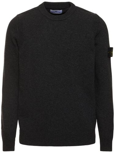 Wool Blend Crewneck Sweater - STONE ISLAND - Modalova