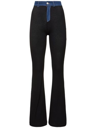 Second Skin Ribbed Pants W/denim Inserts - COPERNI - Modalova