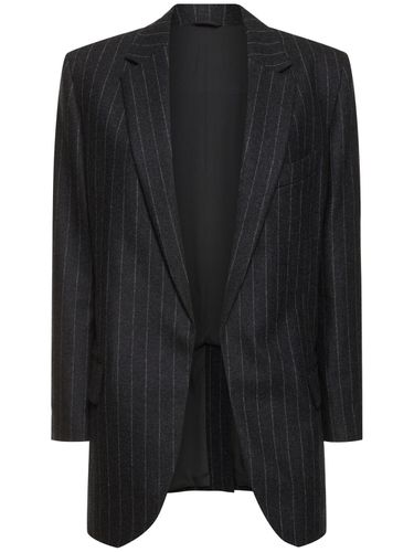 Pinstripe Wool Flannel Blazer - BRUNELLO CUCINELLI - Modalova