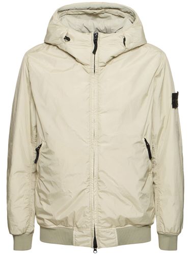 Hooded Padded Bomber Jacket - STONE ISLAND - Modalova