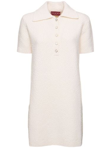 Wool Blend Polo Dress - GUCCI - Modalova