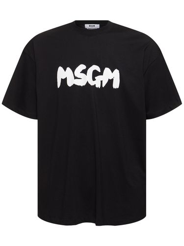 Msgm Logo T-shirt - MSGM - Modalova