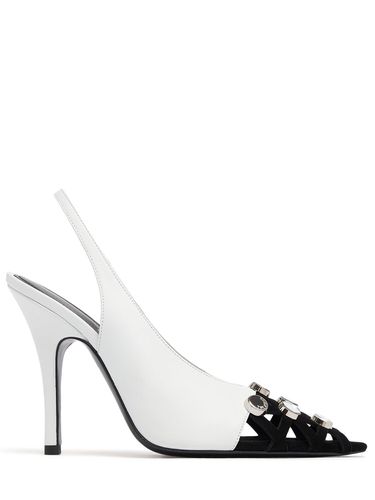 Mm Fiona Leather Slingback Heels - THE ATTICO - Modalova