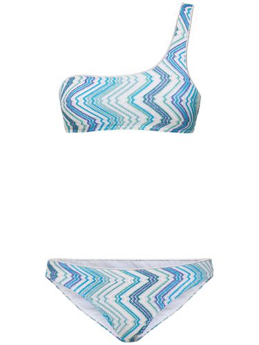 Lurex Printed One Shoulder Bikini Set - MISSONI - Modalova