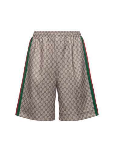 Shorts Aus Techno/baumwollmischung - GUCCI - Modalova