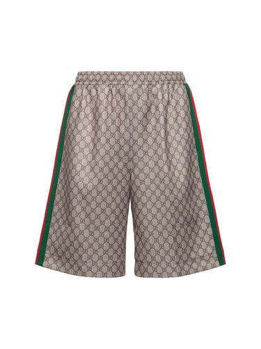 Technical Cotton Blend Shorts - GUCCI - Modalova