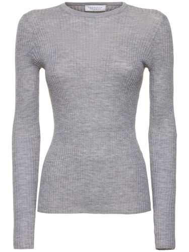 Maglia Margaret In Cashmere E Seta A Costine - GABRIELA HEARST - Modalova