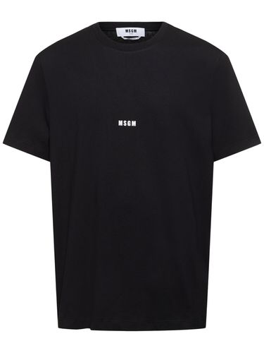 Regular Fit Msgm T-shirt - MSGM - Modalova