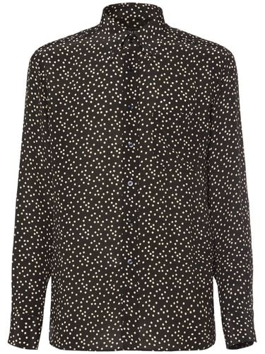 Dotted Silk Crepe De Chine Fluid Shirt - TOM FORD - Modalova