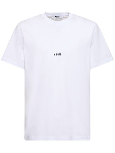 Regular Fit Msgm T-shirt - MSGM - Modalova