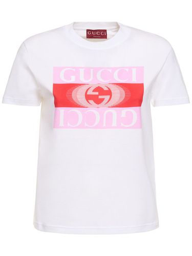 New 70s Cotton Jersey T-shirt - GUCCI - Modalova