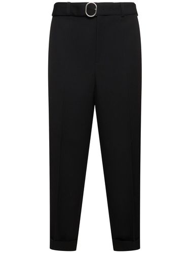 Relaxed Fit Wool Gabardine Cropped Pants - JIL SANDER - Modalova