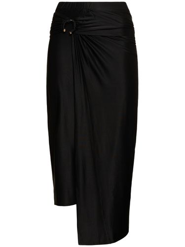 Stretch Viscose Jersey Long Skirt - RABANNE - Modalova