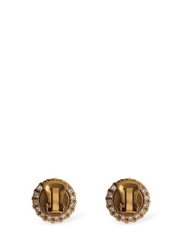 Button Clip-on Earrings - MOSCHINO - Modalova