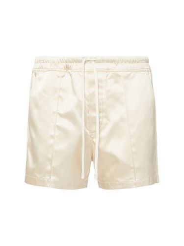 Shiny Satin Shorts W/ Piping - TOM FORD - Modalova