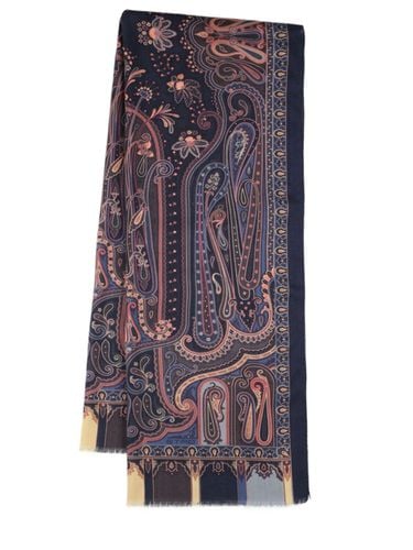 Wool & Silk Scarf - ETRO - Modalova